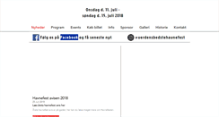 Desktop Screenshot of juelsmindehavnefest.dk